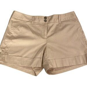 White House Black Market Tan Shorts- size 8